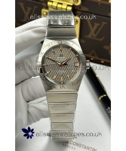 Omega Co-Axial Constellation 38MM 904L Steel Grey Dial Super Clone Watch 