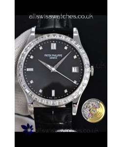 Patek Philippe Calatrava 5298 Squared Diamonds Super Clone Watch 