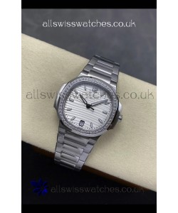 Patek Philippe Nautilus 7118 35MM Steel Dial Diamonds Super Clone Watch 