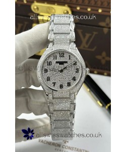 Patek Philippe Twenty-4 Diamonds Paved Stainless Steel Super Clone Watch 
