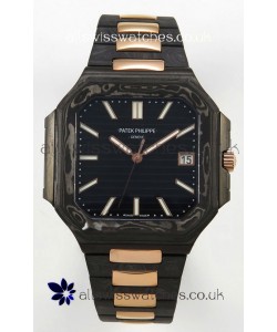 Patek Philippe Cubitus Two Tone Carbon Casing Super Clone Watch 