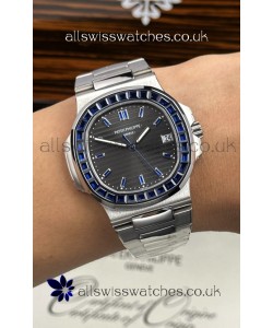 Patek Philippe Nautilus 5723 Black Dial Purple Rubies Super Clone Watch 