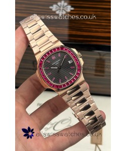 Patek Philippe Nautilus 5723 Rose Gold Red Rubies Super Clone Watch 