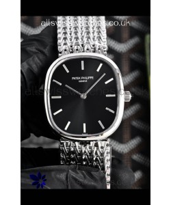Patek Philippe Golden Ellipse 5738 Black Dial Super Clone Watch 