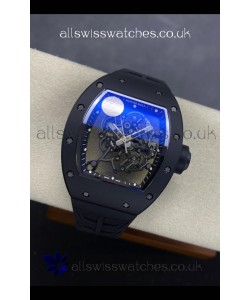 Richard Mille RM055 FREE SPRUNG MVMNT Black Ceramic Case Super Clone Watch 