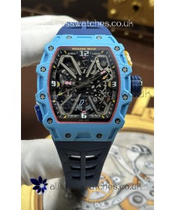 Richard Mille RM35-03 Rafael Nadal Edition Pastel Blue Quartz TPT Super Clone Watch 