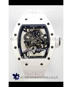 Richard Mille RM055 FREE SPRUNG MVMNT White Ceramic Super Clone Watch 