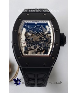 Richard Mille RM055 FREE SPRUNG MVMNT Black Ceramic White Inner Bezel Super Clone Watch 