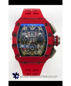 Richard Mille RM11-03 Red Carbon TPT Case Super Clone Watch 