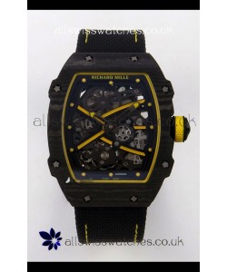 Richard Mille RM67-02 Black NTPT Velcro Strap CRMA7 Clone Movement 
