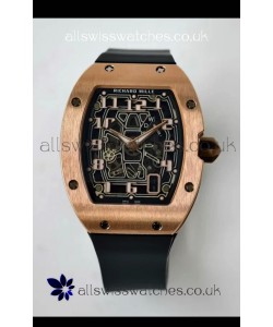 Richard Mille RM67-01 Extra-Flat Rose Gold Super Clone Watch 