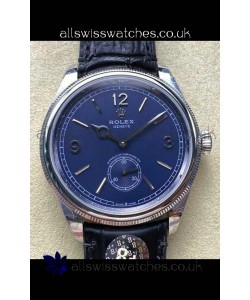 Rolex 1908 Perpetual in Steel Casing Blue Dial Swiss Replica Watch 