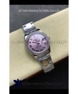Rolex Super Clone Datejust 31MM Pink Roman Dial Oyster Super Clone Watch