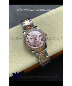 Rolex Super Clone Datejust 31MM Pink Dial Rose Gold Oyster Super Clone Watch 