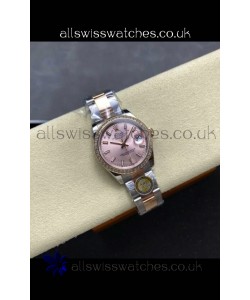 Rolex Super Clone Datejust 31MM Pink Dial Rose Gold Oyster Super Clone Watch 