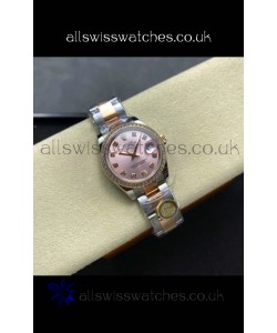 Rolex Super Clone Datejust 31MM Pink Dial Rose Gold Oyster Super Clone Watch 