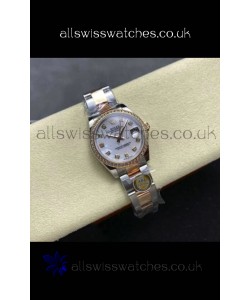 Rolex Super Clone Datejust 31MM Pearl Dial Rose Gold Oyster Super Clone Watch 