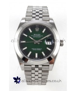Rolex Datejust 126234 Ombre Green Dial Jubilee FREE SPRUNG MVMT Super Clone Watch 41MM