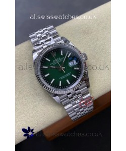 Rolex Datejust 126234 Ombre Green Dial 36MM Jubilee FREE SPRUNG MVMT Super Clone Watch