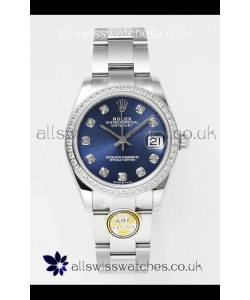 Rolex Super Clone Datejust Blue Dial Steel Case 31MM Super Clone Watch 