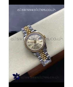 Rolex Super Clone Datejust 31MM Gold Dial Yellow Gold Super Clone Watch 