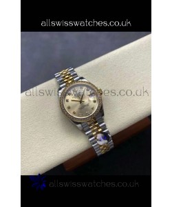 Rolex Super Clone Datejust 31MM Gold Dial Yellow Gold Super Clone Watch 