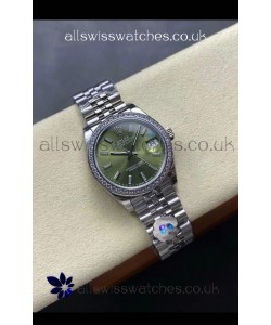 Rolex Super Clone Datejust 31MM Green Dial Steel Case Super Clone Watch 