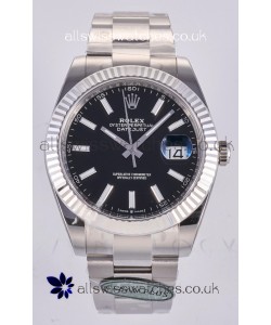 Datejust Super Clone 126334 Black Dial 41MM FREE SPRUNG MVMNT 3235 Watch 