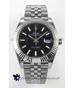 Datejust Super Clone 126334 Black Dial 41MM FREE SPRUNG MVMNT 3235 Watch 