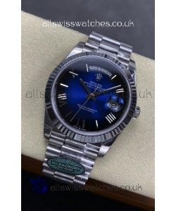 Rolex Day Date 228236 Stainless Steel Blue Ombre Super Clone Watch 