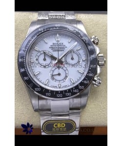 Rolex Daytona 126502 White Enamel Dial FREE SPRUNG MVMT Super Clone Watch 