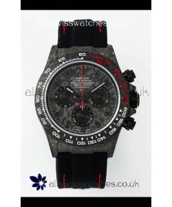 Rolex Daytona DiW Forged Cabon Casing Black Nylon Strap Super Clone Watch 