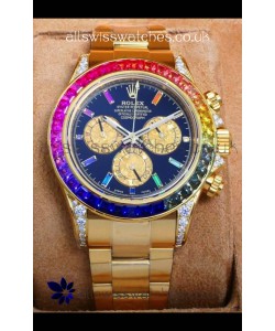 Rolex Daytona 116568 Yellow Gold Black Dial Super Clone Watch 