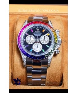 Rolex Daytona 116599 White Gold Black Dial Super Clone Watch 