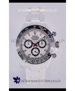 Rolex Daytona AET White Ceramic 4130 Movment Super Clone Watch 
