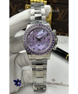 Rolex Daytona Super Purple Pearl Pearl 4131 Movement Super Clone Watch 