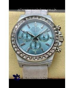 Rolex Daytona TPT Casing Ice Blue Dial Nylon Strap Super Clone Watch 