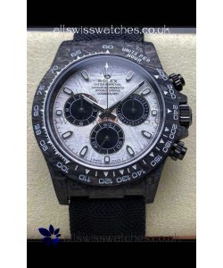 Rolex Daytona Black Carbon Fiber Meteorite Dial Nylon Strap Super Clone Watch 