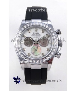 Rolex Daytona 126539TBR FREE SPRUNG MVMNT White Pearl Dial Super Clone Watch 