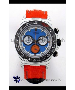 Rolex Daytona DiW Veloce White Carbon Red Dial Super Clone Watch 