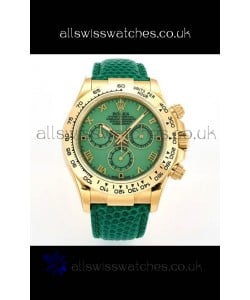 Rolex Daytona 116568 Yellow Gold 4801 Movement Green Dial Super Clone Watch 