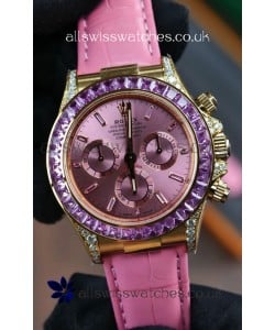 Rolex Daytona 126538TRO Yellow Gold Pink Dial Super Clone Watch 