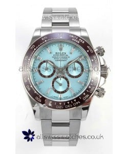 Rolex Daytona 126506 Ice Blue Crystal Markers FREE SPRUNG MVMT Super Clone Watch 