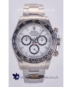 Rolex Daytona 126500 White Dial Stick Markers FREE SPRUNG MVMT Super Clone Watch 
