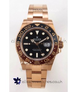 GMT Masters 126715CHNR Rose Gold Cal.3285 FREE SPRUNG MVMNT Super Clone 