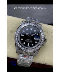 Rolex Submariner 116610 Iced Out Edition 18 Black Dial Swiss Replica Watch 