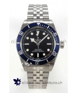 Tudor Black Bay 41 Black Dial Blue Bezel Jubilee Super Clone Watch 