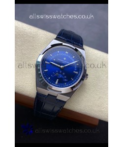 Vacheron Constantin Overseas True Moon Phase Steel Case Blue Dial Swiss Replica Watch 