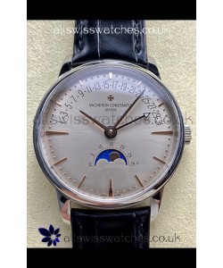 Vacheron Constantin Patrimony Moonphase Stainless Steel Champange Dial Swiss Replica Watch 