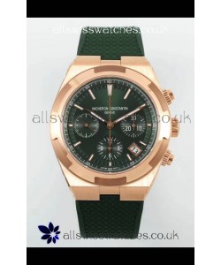 Vacheron Constantin Overseas Chronograph Rose Gold Green Dial Super Clone Watch 